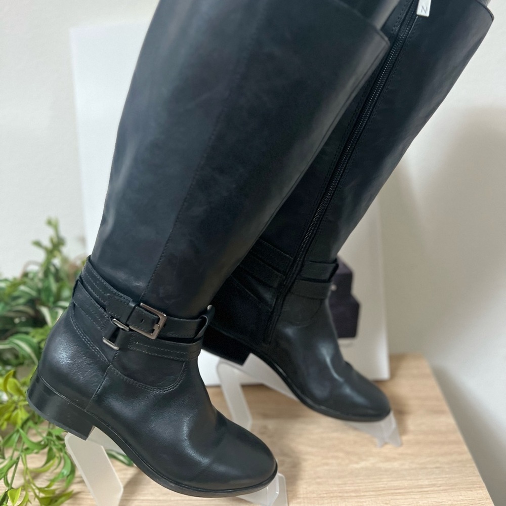 LifeStride Reid Black Knee-High Riding Boots – Women’s 7W (Wide Calf) - Picture 3 of 5